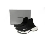 Balenciaga High-Top Sock-Like Platform Black And White   758429 W2DG1 1090 