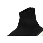 Balenciaga High-Top Sock-Like Platform Black And White   758429 W2DG1 1090 