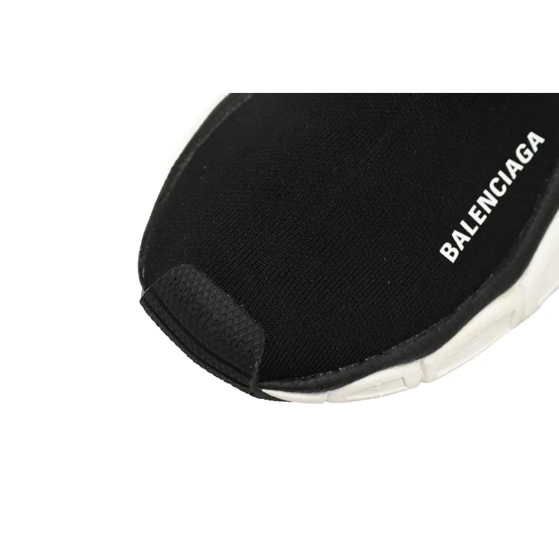 Balenciaga High-Top Sock-Like Platform Black And White   758429 W2DG1 1090 