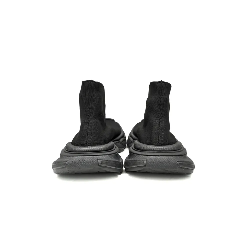 Balenciaga High-Top Sock-Like Platform Black 758429 W2DG1 1010