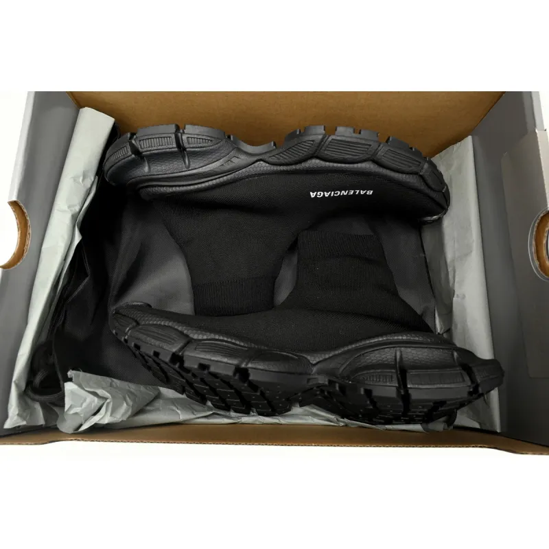Balenciaga High-Top Sock-Like Platform Black 758429 W2DG1 1010