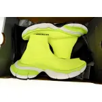 Balenciaga High-Top Sock-Like Platform Fluorescent Green 758429 W2DG1 7090 