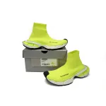 Balenciaga High-Top Sock-Like Platform Fluorescent Green 758429 W2DG1 7090 