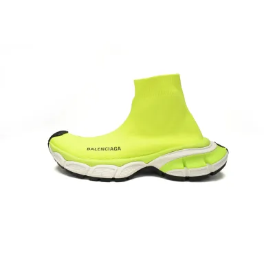 Balenciaga High-Top Sock-Like Platform Fluorescent Green 758429 W2DG1 7090  01