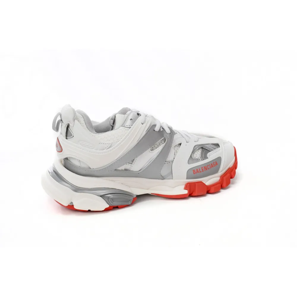Balenciaga Tess S.White Grey Red 542436 W3DB2 7663