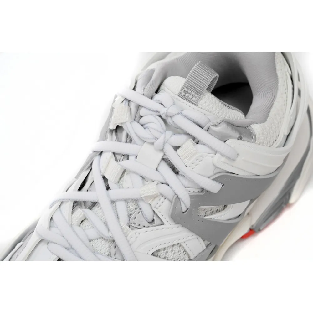 Balenciaga Tess S.White Grey Red 542436 W3DB2 7663