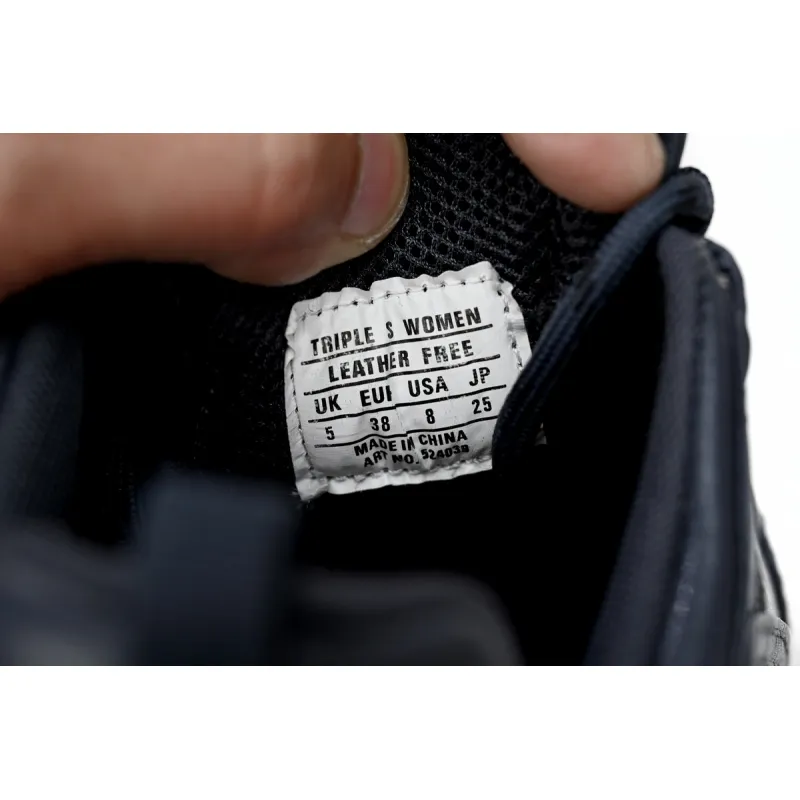 Balenciaga Triple Black And White Powder  524039 W2FAD 4197