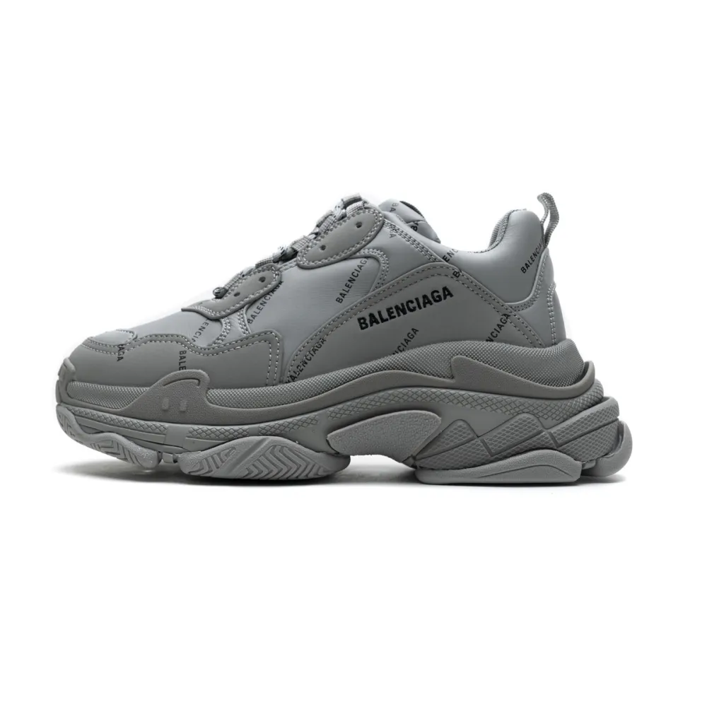 Balenciaga Triple S Allover Logo Gray  536737 W2FA1 1210