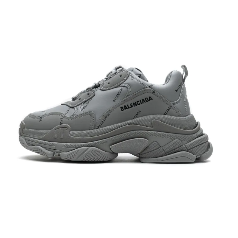 Balenciaga Triple S Allover Logo Gray  536737 W2FA1 1210