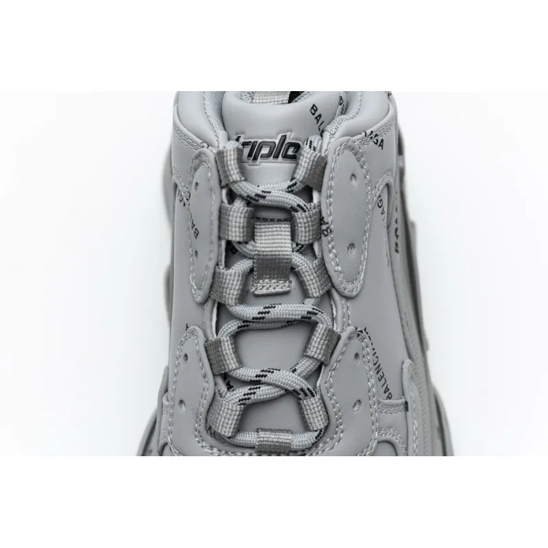 Balenciaga Triple S Allover Logo Gray  536737 W2FA1 1210