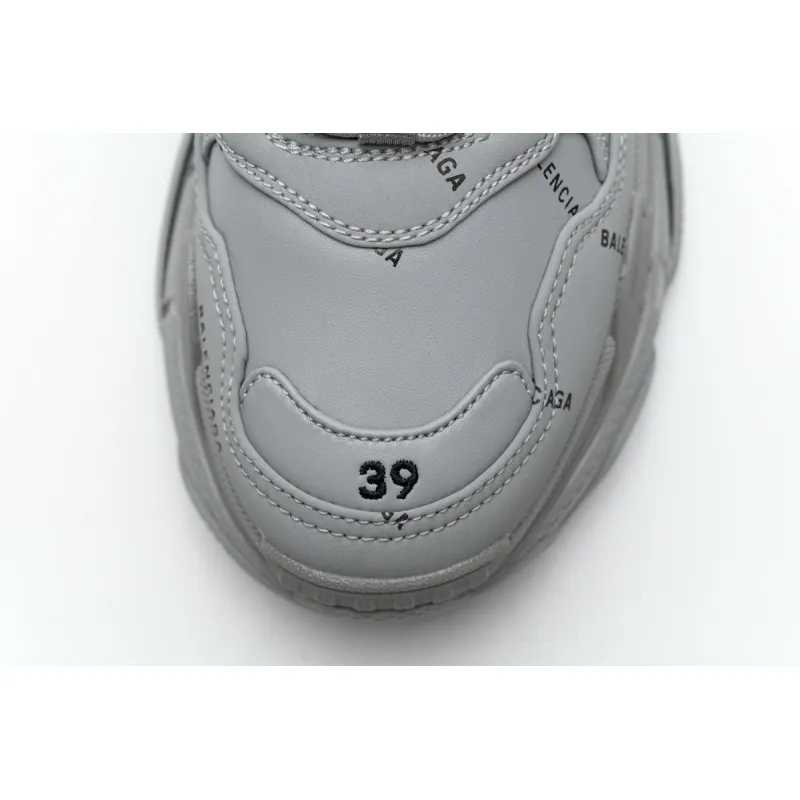 Balenciaga Triple S Allover Logo Gray  536737 W2FA1 1210