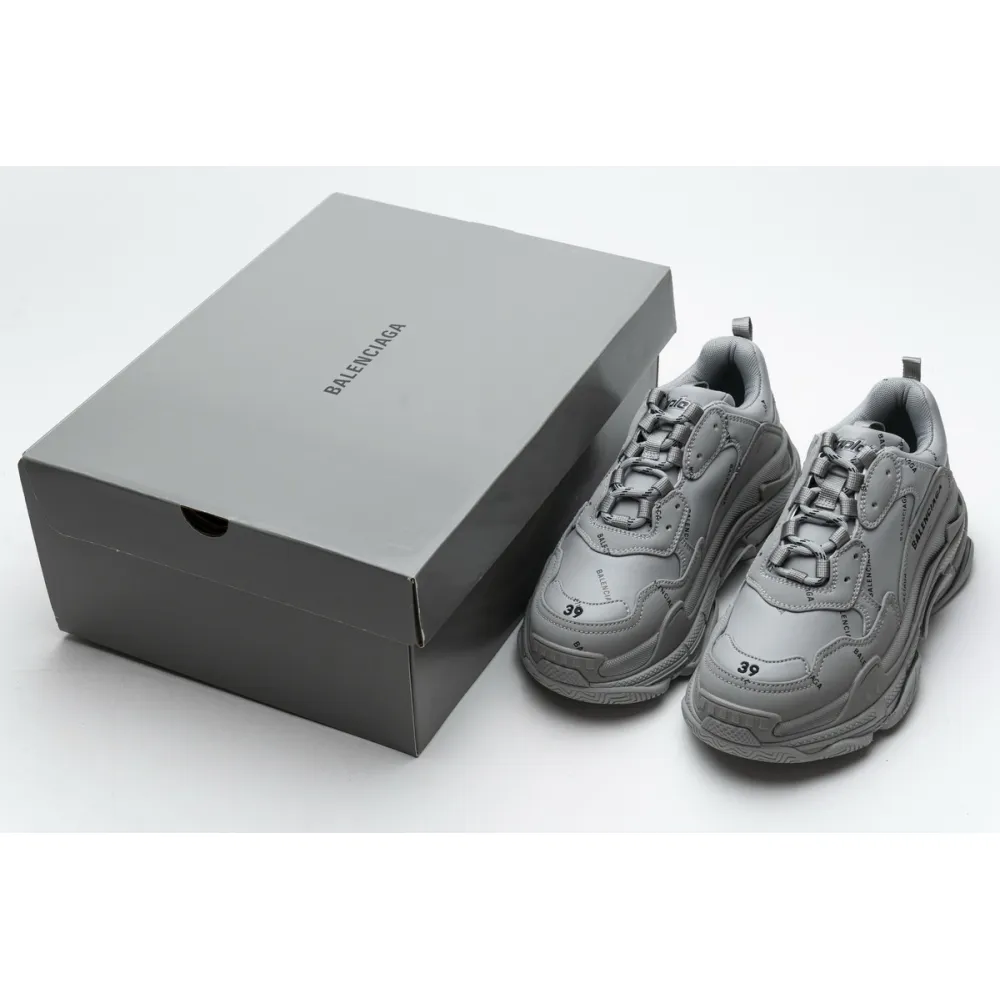 Balenciaga Triple S Allover Logo Gray  536737 W2FA1 1210
