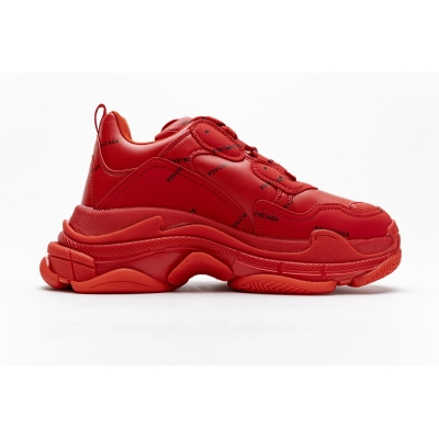 Balenciaga Triple S Allover Logo Red (Women's) 524039W2FA16010 02