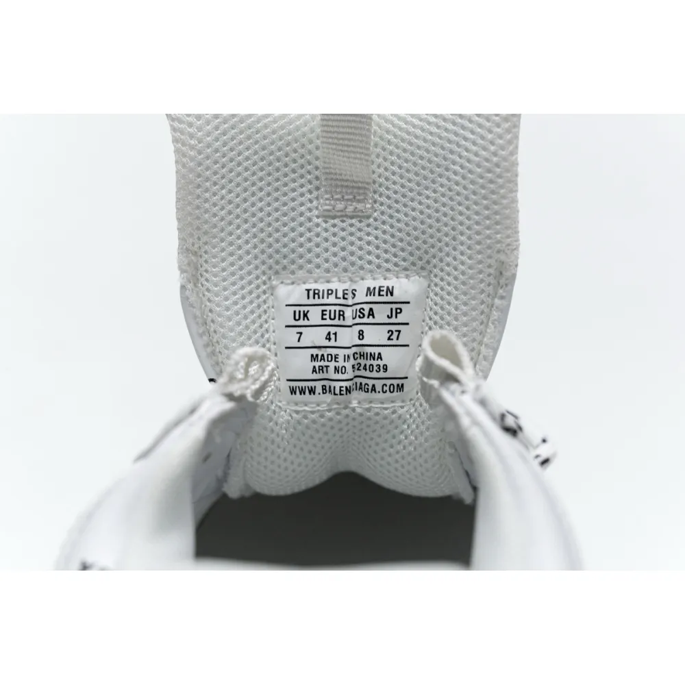 Balenciaga Triple S Allover Logo White (Women's) 524039W2FA19010