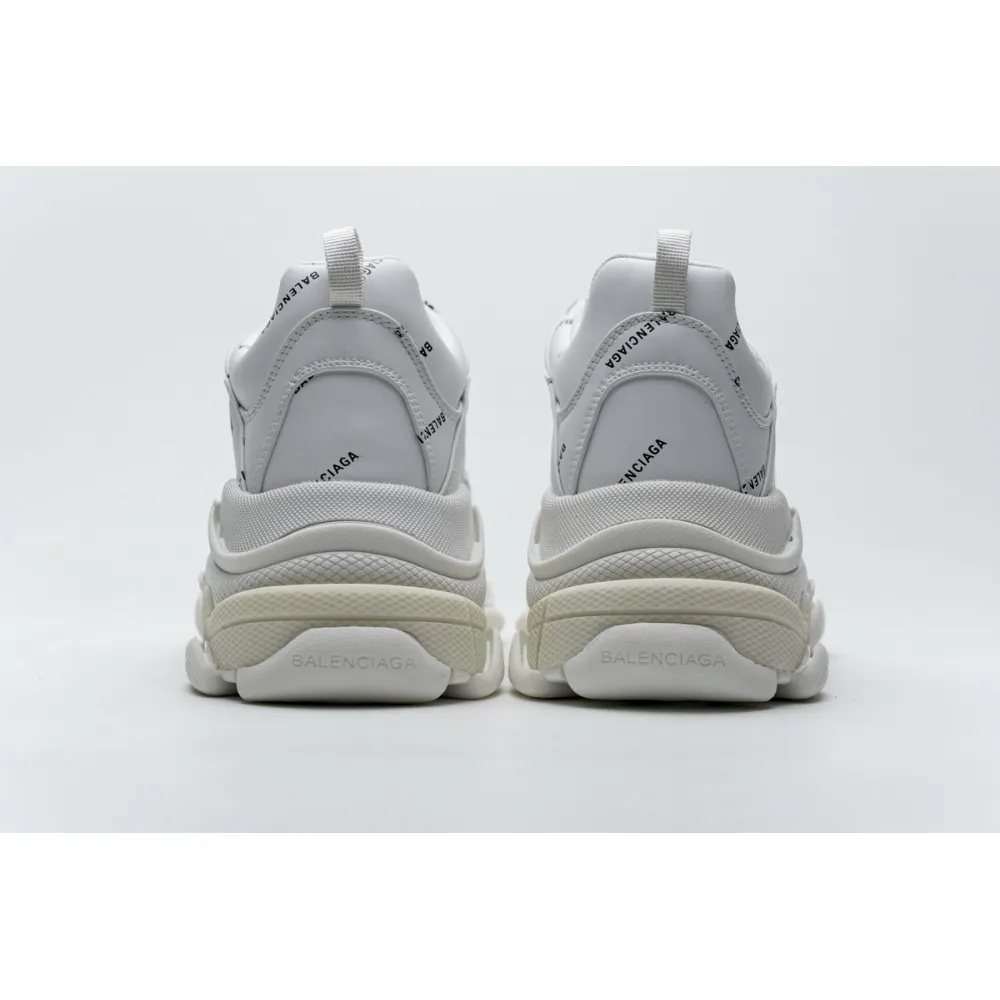 Balenciaga Triple S Allover Logo White (Women's) 524039W2FA19010