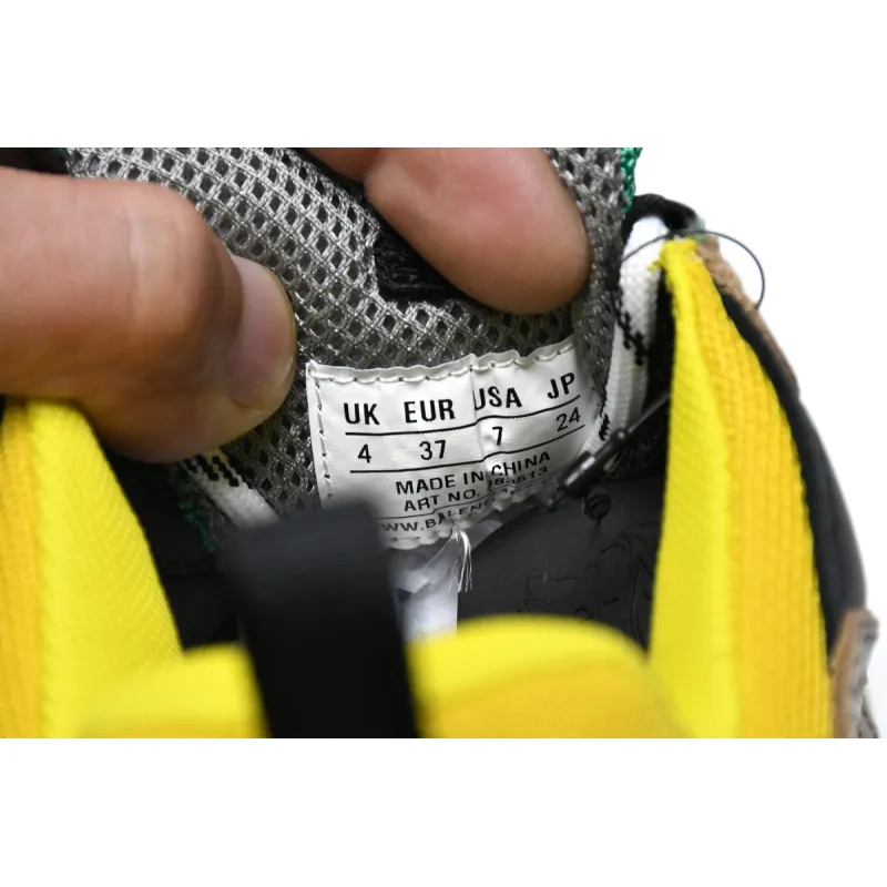 Balenciaga Triple S Beige Green Yellow  483513 W06E3 7070