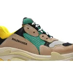 Balenciaga Triple S Beige Green Yellow  483513 W06E3 7070