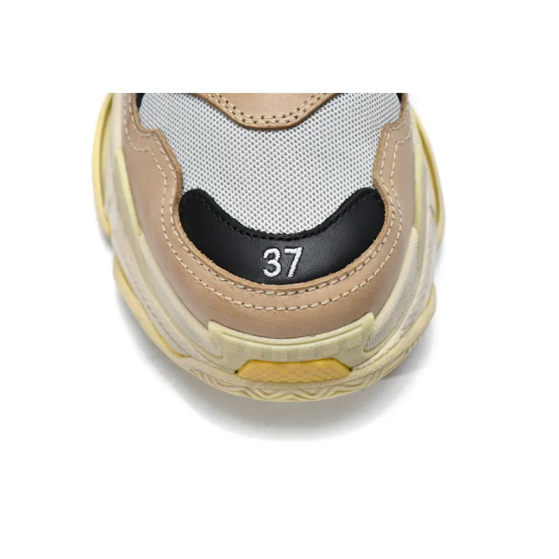 Balenciaga Triple S Beige Green Yellow  483513 W06E3 7070