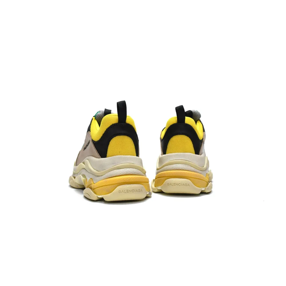 Balenciaga Triple S Beige Green Yellow  483513 W06E3 7070