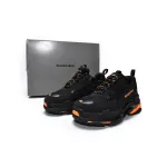 Balenciaga Triple S Black Orange 536737 W2FA1 9188