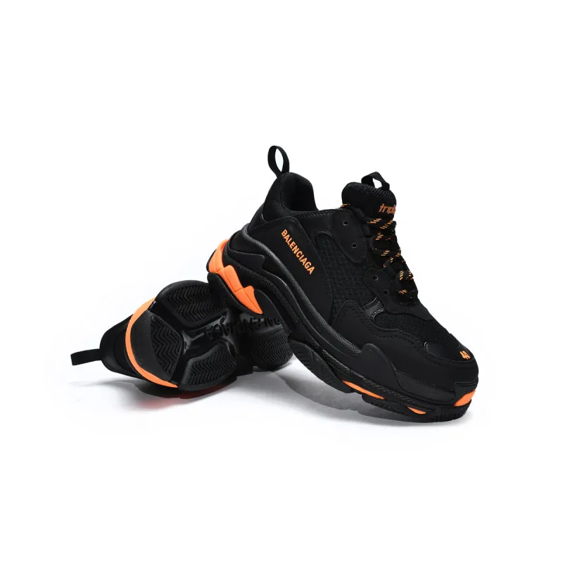 Balenciaga Triple S Black Orange 536737 W2FA1 9188