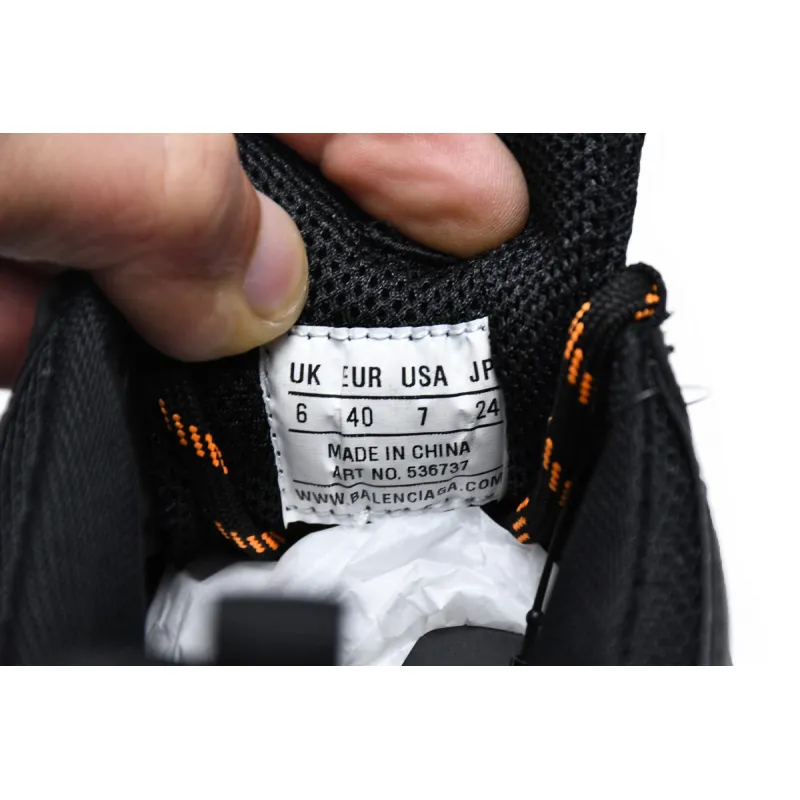 Balenciaga Triple S Black Orange 536737 W2FA1 9188