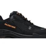 Balenciaga Triple S Black Orange 536737 W2FA1 9188