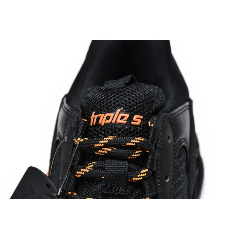 Balenciaga Triple S Black Orange 536737 W2FA1 9188