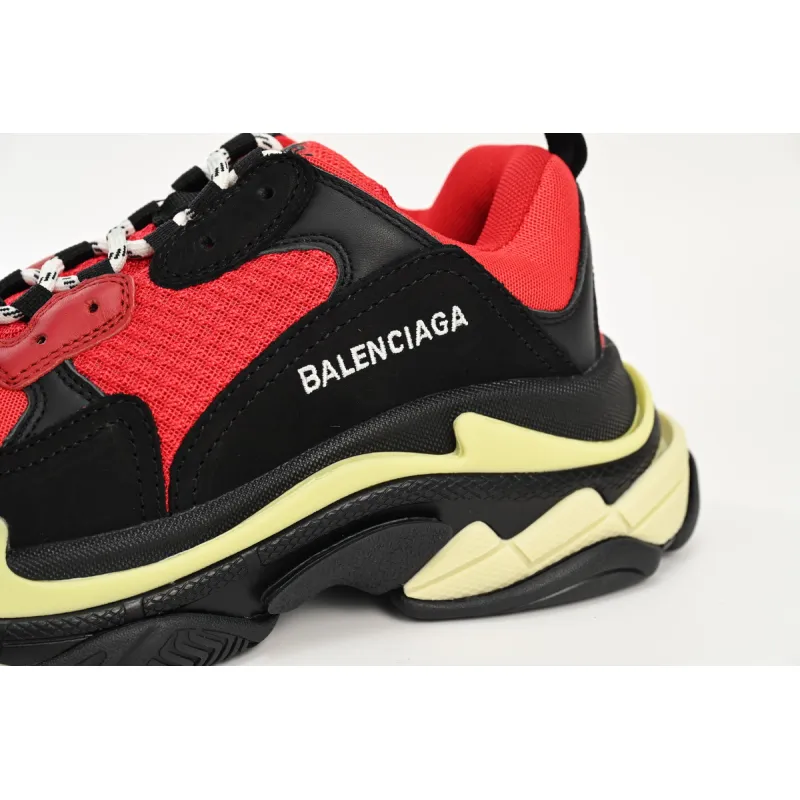 Balenciaga Triple S Black Red Grey 483513 W06E1 1006