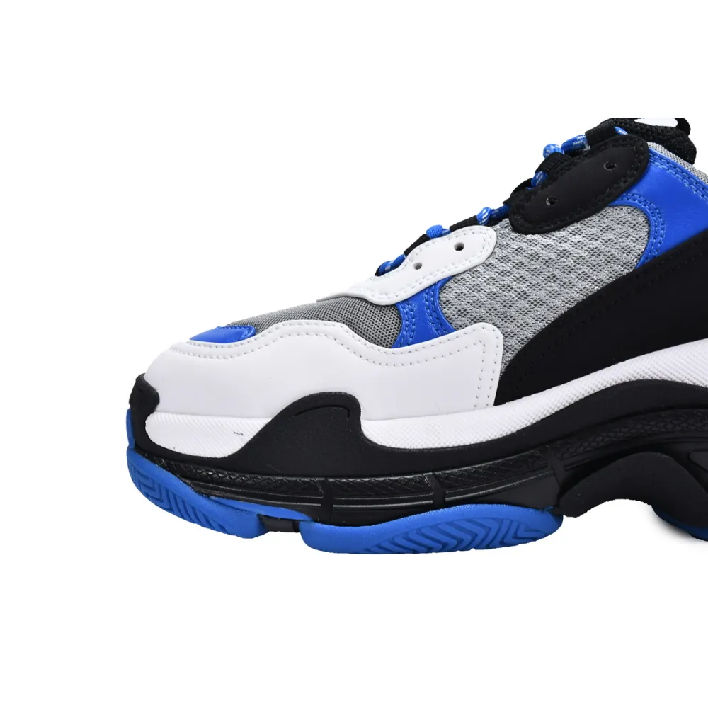 Balenciaga Triple S Black White Blue 536737 W2CA1 4124