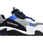 Balenciaga Triple S Black White Blue 536737 W2CA1 4124