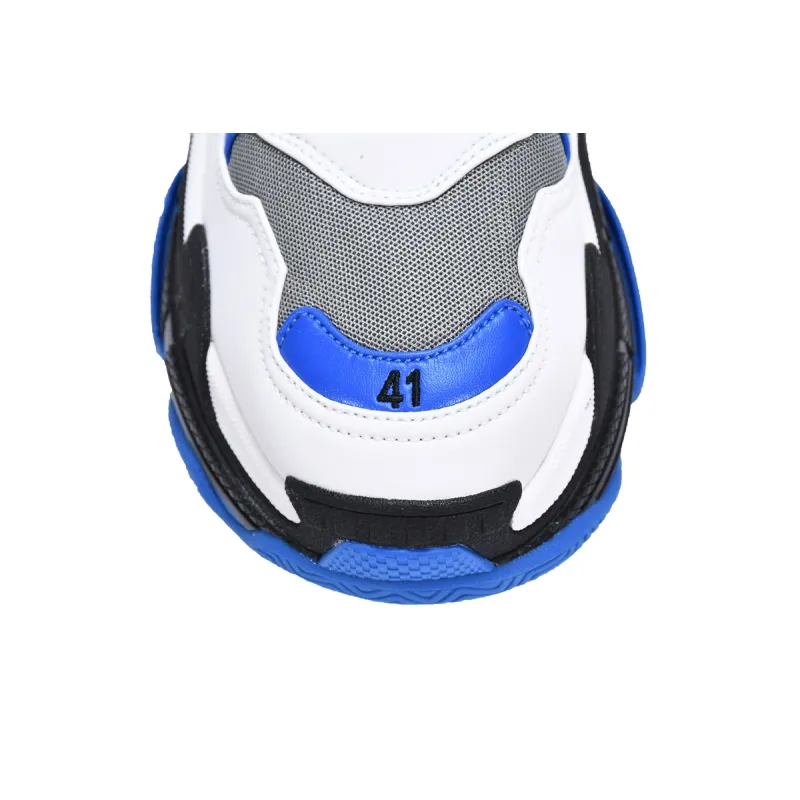 Balenciaga Triple S Black White Blue 536737 W2CA1 4124