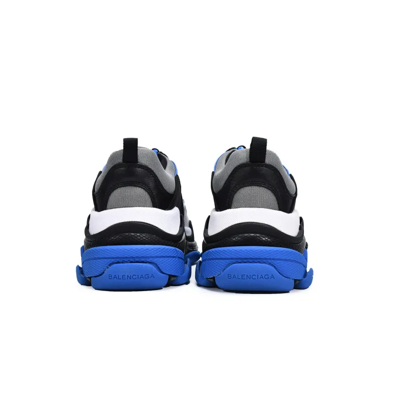 Balenciaga Triple S Black White Blue 536737 W2CA1 4124