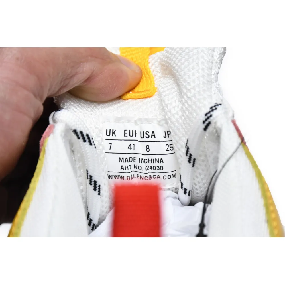 Balenciaga Triple S Cream Yellow Red (Women's)  524038 W09O5 9035 