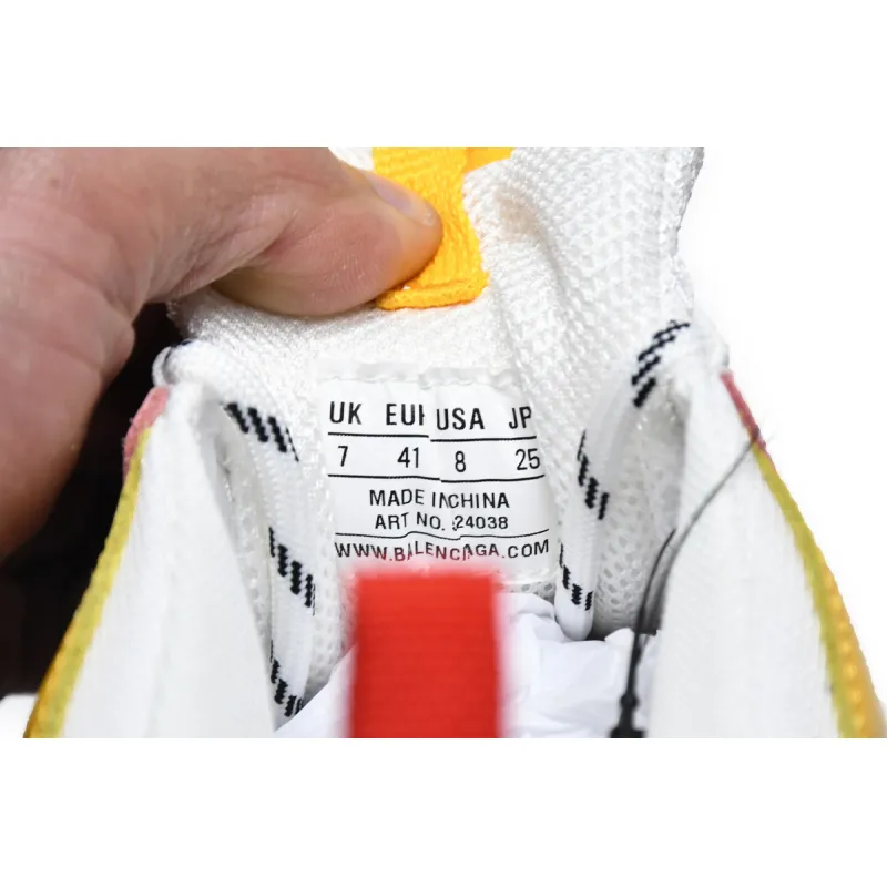 Balenciaga Triple S Cream Yellow Red (Women's)  524038 W09O5 9035 