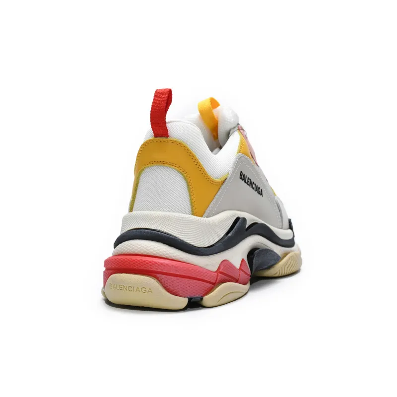 Balenciaga Triple S Cream Yellow Red (Women's)  524038 W09O5 9035 