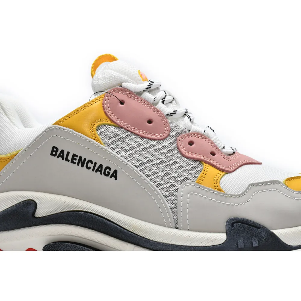 Balenciaga Triple S Cream Yellow Red (Women's)  524038 W09O5 9035 