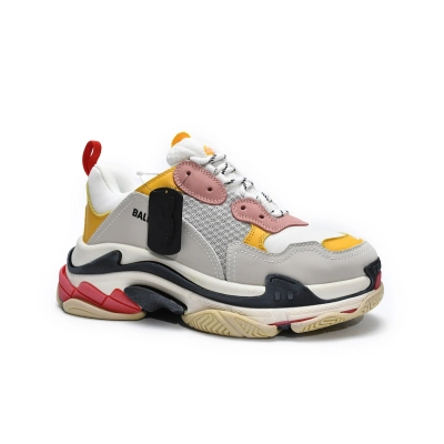 Balenciaga Triple S Cream Yellow Red (Women's)  524038 W09O5 9035  02