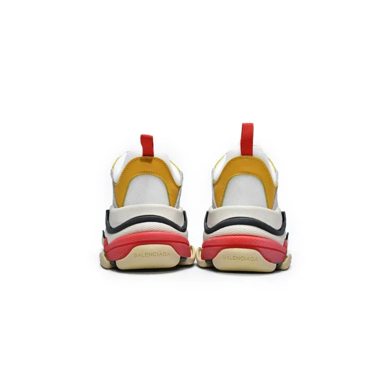 Balenciaga Triple S Cream Yellow Red (Women's)  524038 W09O5 9035 