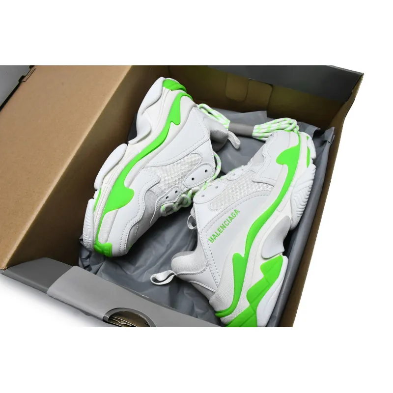 Balenciaga Triple S Fluo Green White (Women's) 524039W2CA33890
