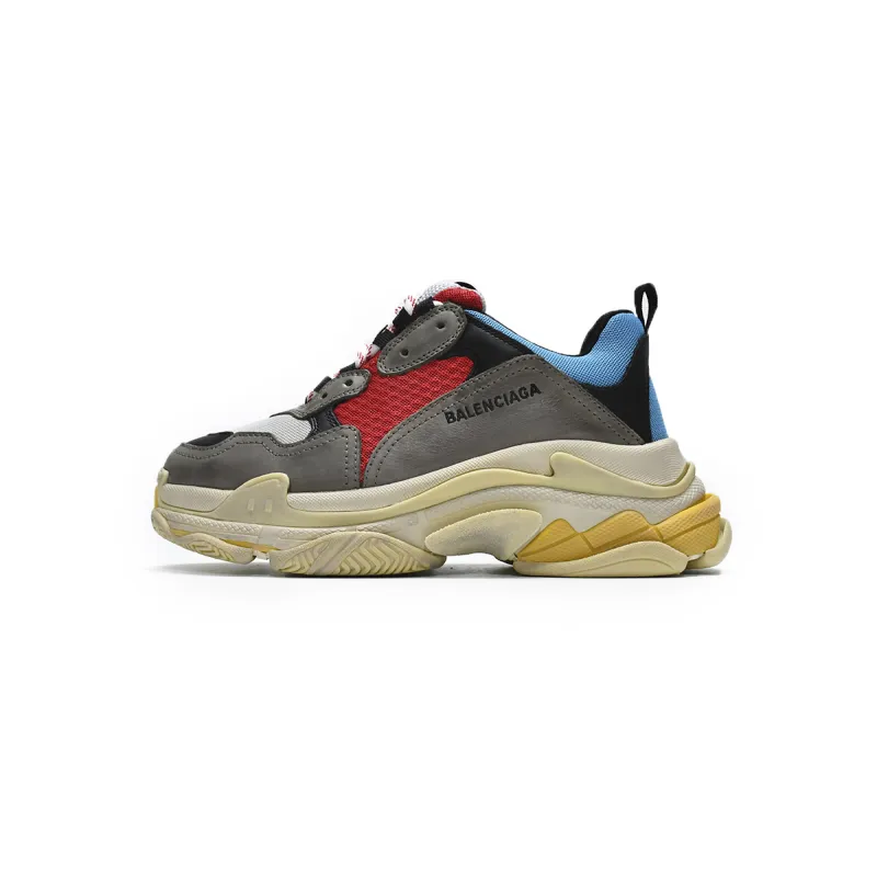 Balenciaga Triple S Grey Red Blue (2018 Reissue)  533883 W09O2 4365