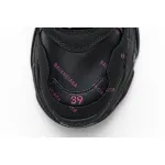 Balenciaga Triple S Letter Black Pink  524039 W2FA1 1022 