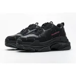 Balenciaga Triple S Letter Black Pink  524039 W2FA1 1022 