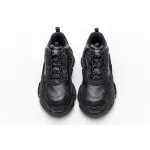 Balenciaga Triple S Letter Black Pink  524039 W2FA1 1022 