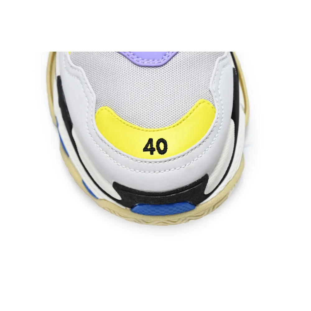 Balenciaga Triple S Purple Yellow Blue (Women's) 524039 W09O M9465