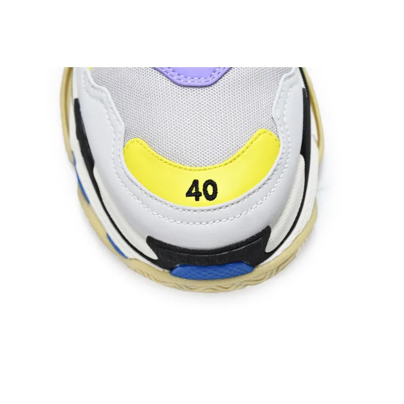Balenciaga Triple S Purple Yellow Blue (Women's) 524039 W09O M9465