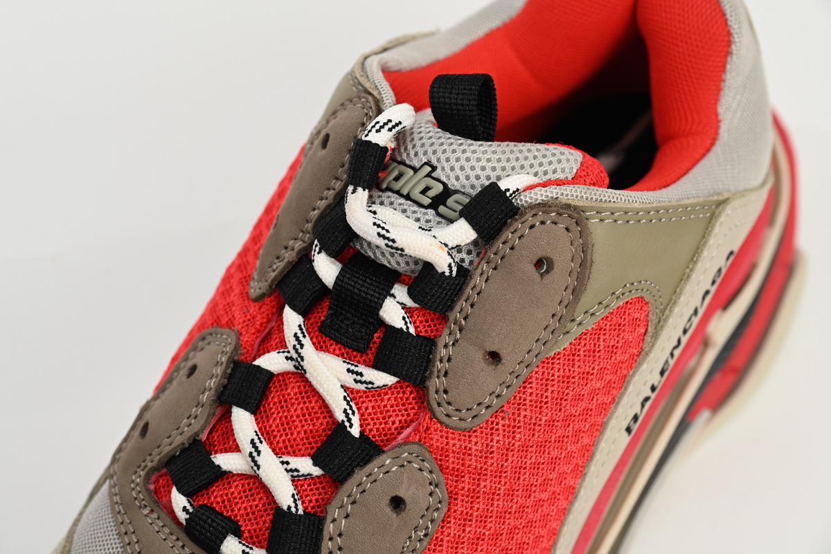 Balenciaga Triple S Red Grey White  541624 W06E2 1863