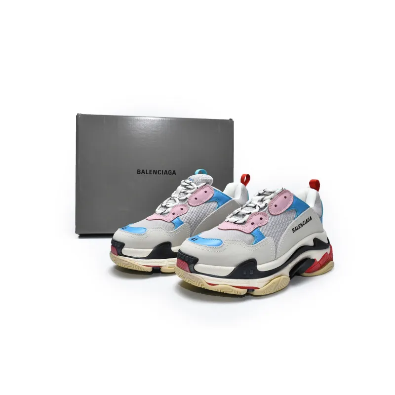 Balenciaga Triple S White Blue (Women's) 524039 W09OH 4196