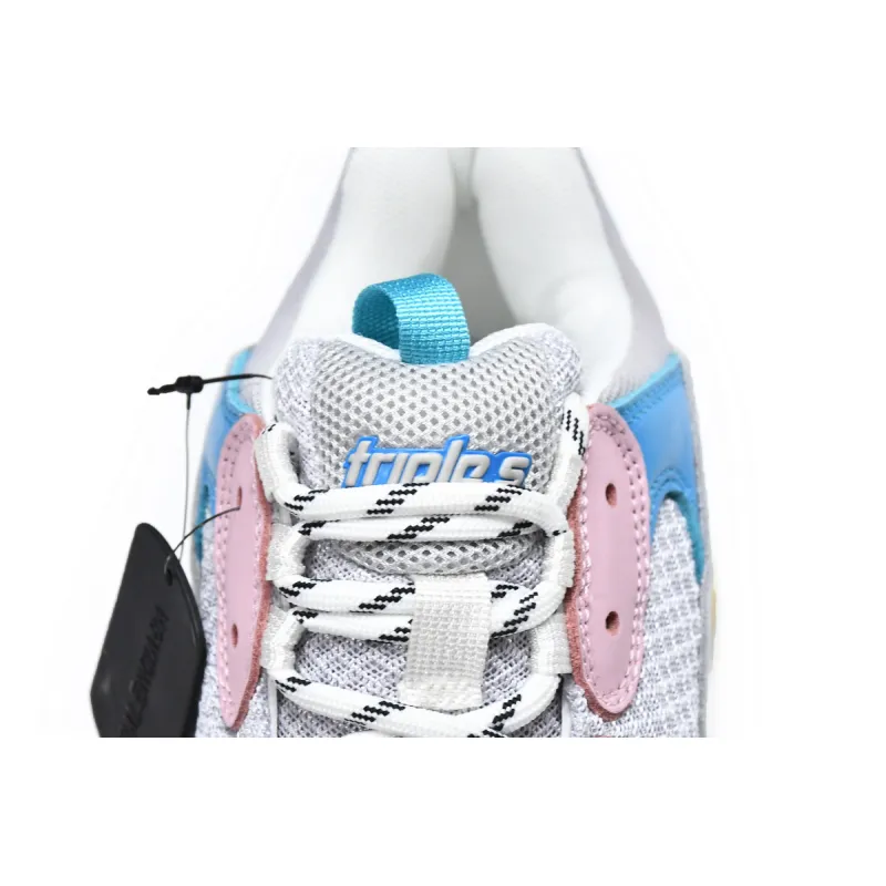 Balenciaga Triple S White Blue (Women's) 524039 W09OH 4196