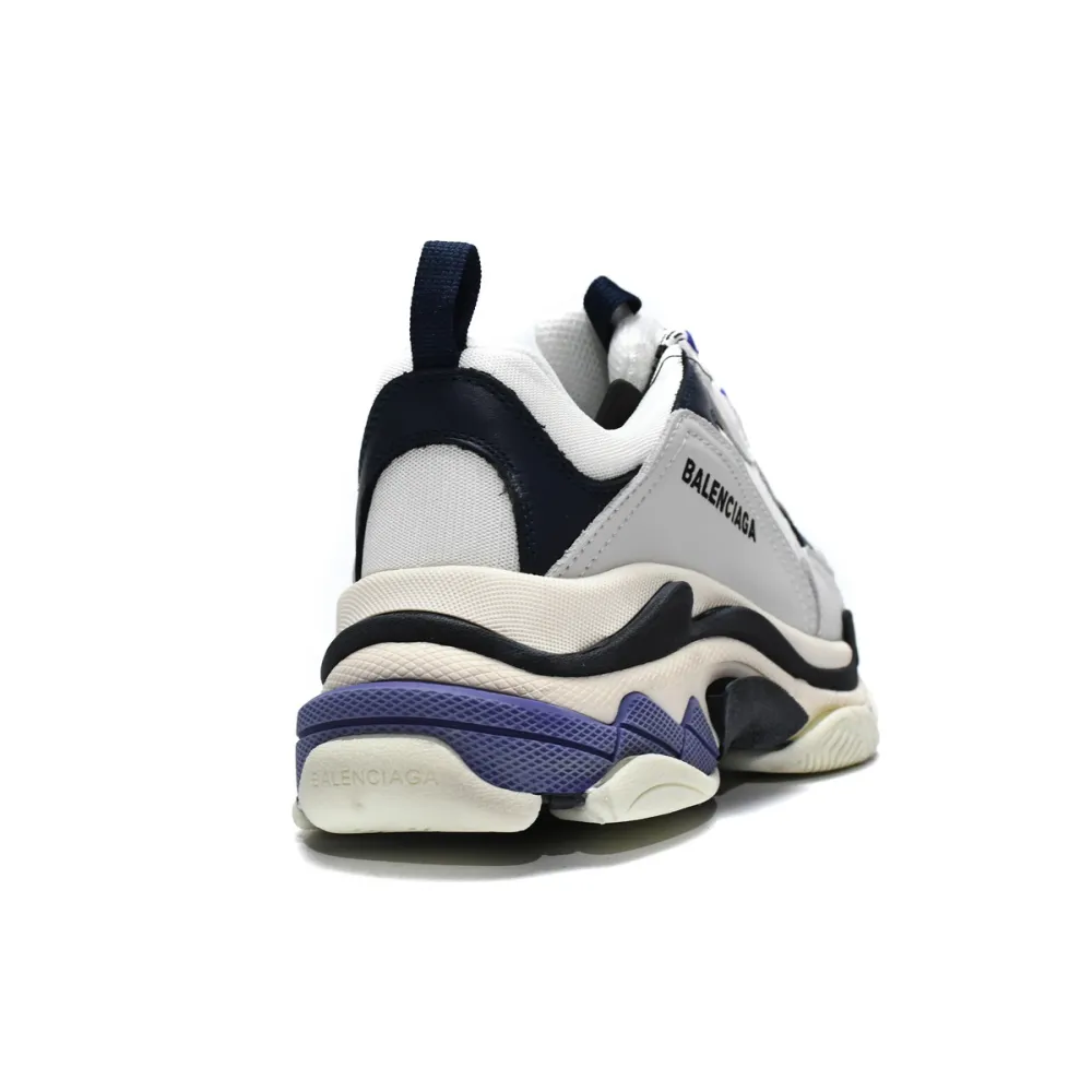 Balenciaga Triple S White Dark Blue 534217 W09E1 9000 